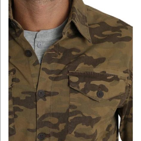 Camo Stretch Denim Workshirt - Picture 2 of 13